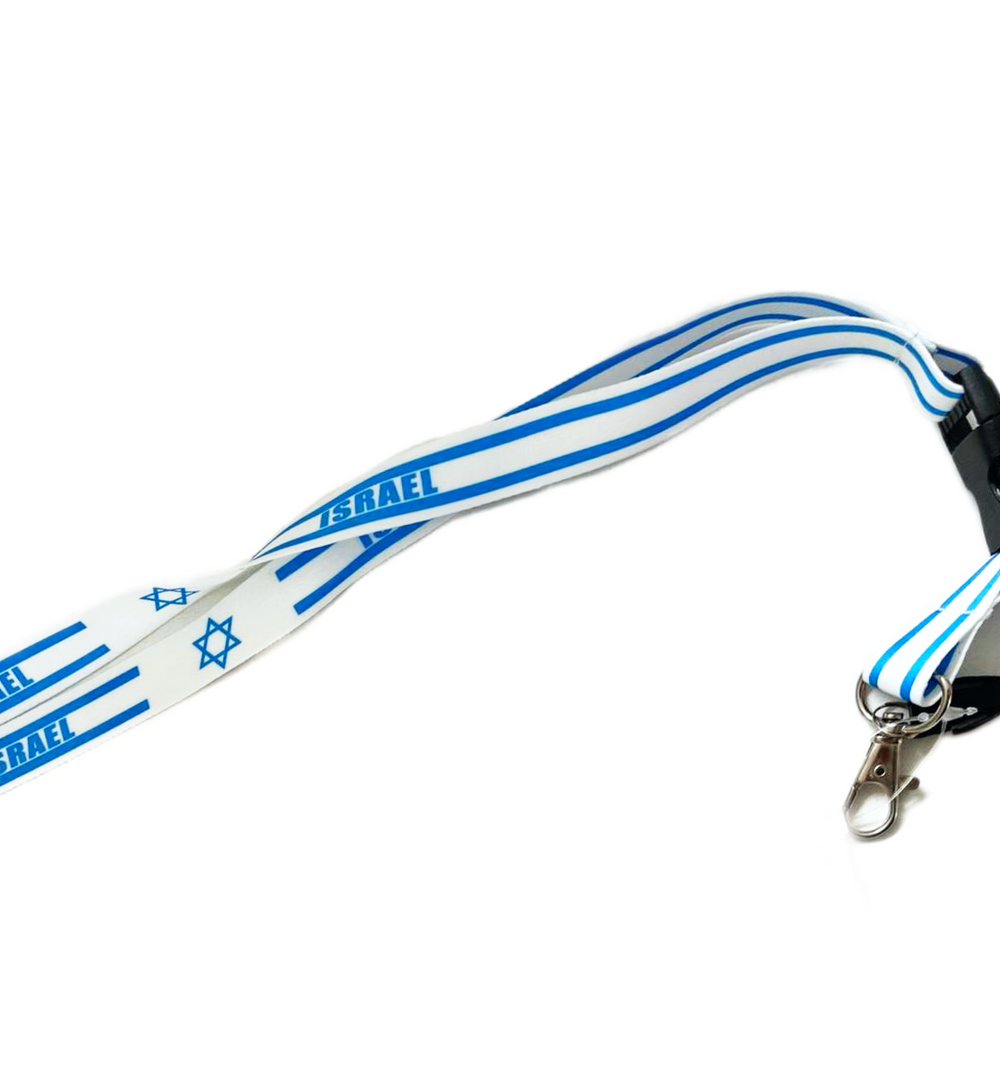 LA-05101 NECKLACE FOR KEYS OR TAGS ISREAL (LANYARDS)